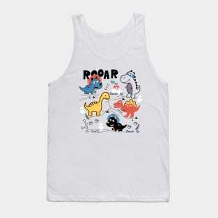 Roar dinosaur set Tank Top